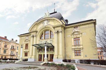 Fototapeta na wymiar Music and Drama Theater in Chernivtsi, Ukraine
