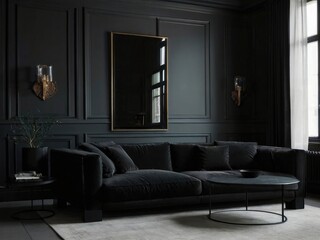 black living room, exquisite interiors living room, luxury interiors,living room furniture interior,designer living room