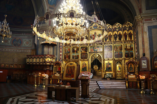  Interior of Cathedral of the Holy Spirit in Chernivtsi, Ukraine