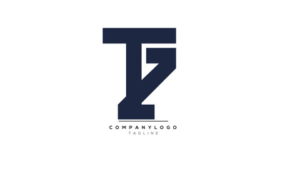 Alphabet letters Initials Monogram logo TZ, TZ INITIAL, TZ letter