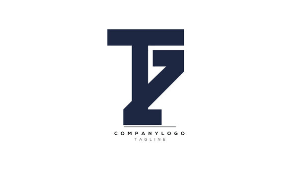 Alphabet letters Initials Monogram logo TZ, TZ INITIAL, TZ letter