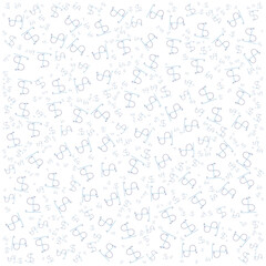 Mathematics function or graph vector analysis Background seamless pattern