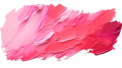 A pink brush stroke with a pink background
