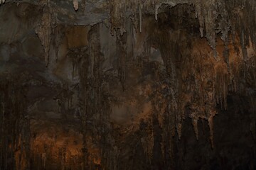 Ice cave, illuminated by bright lighting: Carlsbad Caverns National Park near Carlsbad, New Mexico