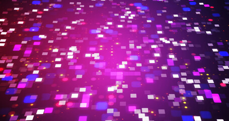 Cool technology digital dots square flickering cyberspace networking data bg. Big data artificial intelligence web3 conceptual algorithm hacking motion 3d loop. Banking currency finance.