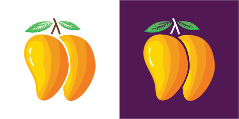 Mango Fruit Vector Illustration Template