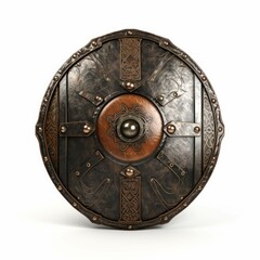 Warrior Shield Medieval Weapon isolated on white background