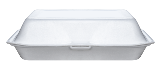 White foam box