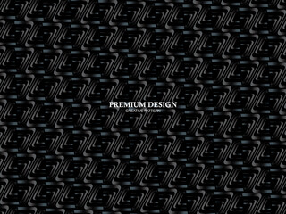 Premium background with abstract pattern. Modern steel and black carbon fiber background. light and shadow.	