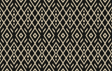 Ethnic abstract ikat art. Aztec ornament print. geometric ethnic pattern seamless  color oriental.  Design for background ,curtain, carpet, wallpaper, clothing, wrapping, Batik, vector illustration.