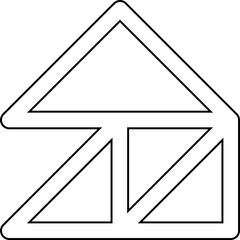 Triangle line shapes. Geometric element