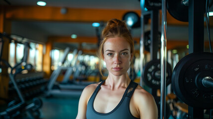 Fototapeta premium woman at the gym