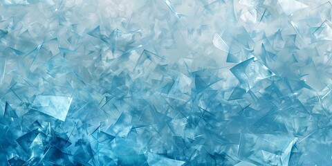 Abstract background, crystalline, shimmering, ice blue background