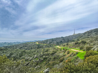 Panorama des collines d'Hollywood, Los Angeles, Californie, Etats-Unis