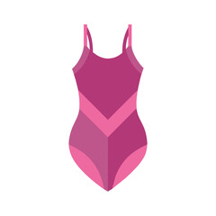 A swimming suit, lady's beauty things for girls, illustration a white background. Pinkcore.