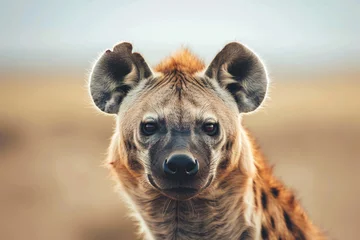 Badkamer foto achterwand Portrait of wild Hyena in front of blurry background © Firn