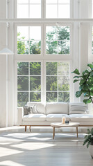 modern living room white couch big windows instagram