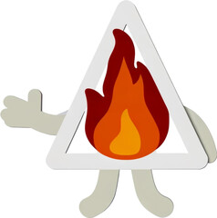 illustration of a burning candle