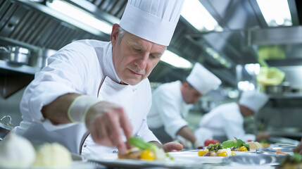 chef preparing food in the kitchen