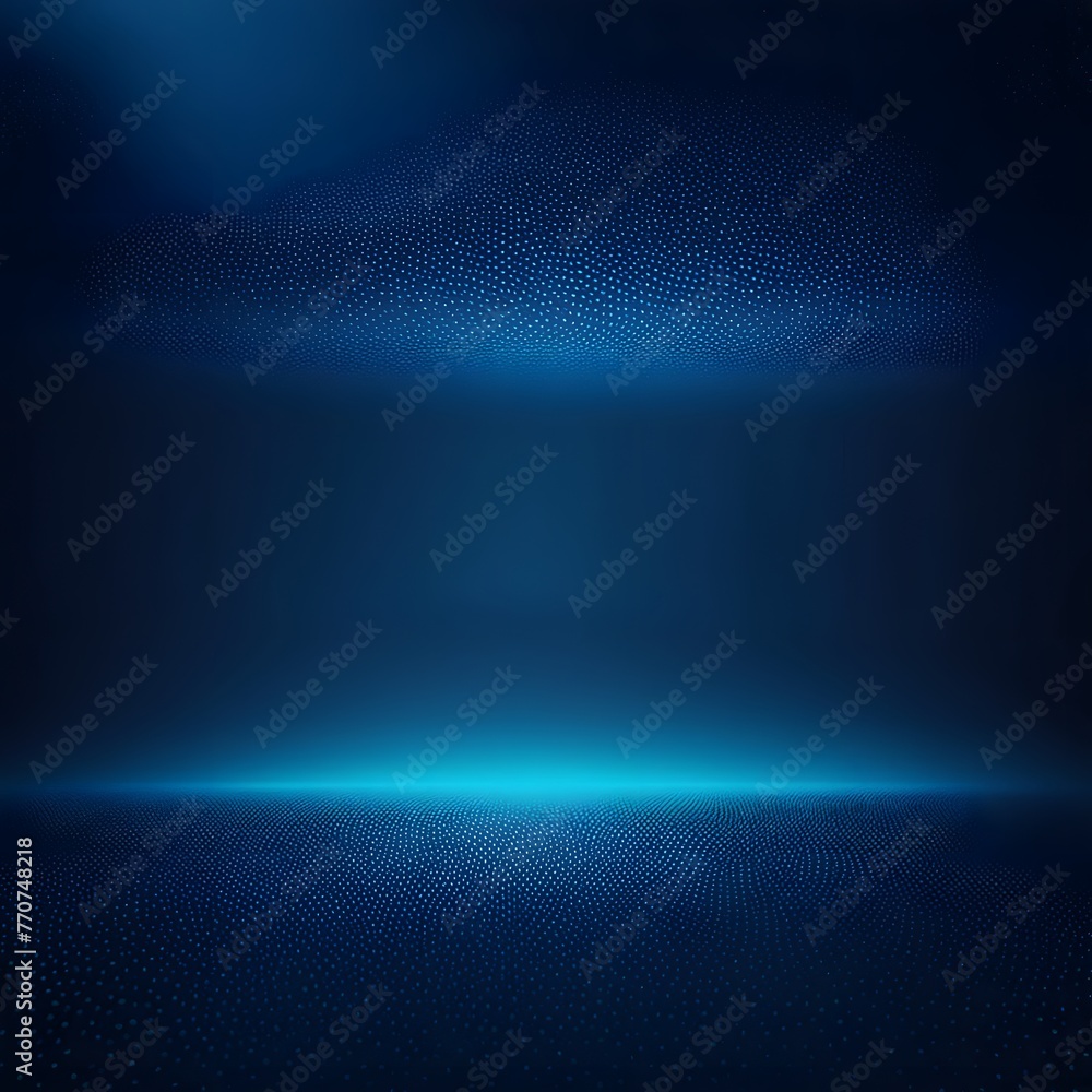 Poster blue gradient background grainy glowing blue light on dark backdrop noise texture effect banner head