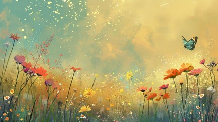 Wildflower Meadow Awakenings: Natures Springtime Rebirth and conceptual metaphors of Natures Springtime Rebirth