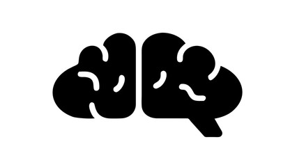 The brain icon logo vector illustration