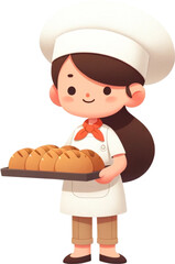 baker with bread
