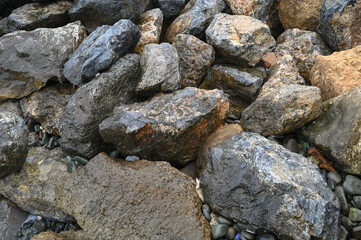 stones on the seashore background, stone texture 1