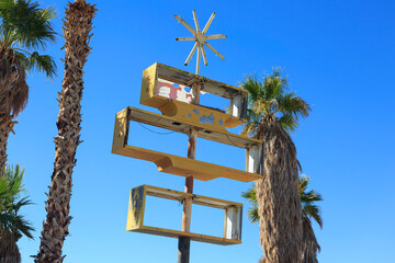 Old Neon Sign decaying in the Desert
