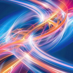 Vibrant Tech Innovation: Swirling Lines of Light in Blue, Pink, Orange, and Yellow
dynamic abstract background, swirling lines, light, blue, pink, orange, yellow, energetic 