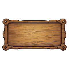 Rustic wooden plank board with scroll design and detailed texture