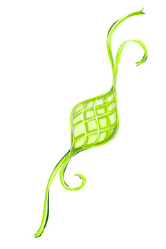 a ketupat food icon without background