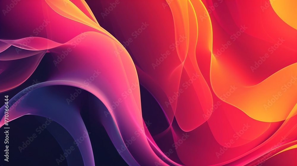 Poster abstract background with smooth shapes