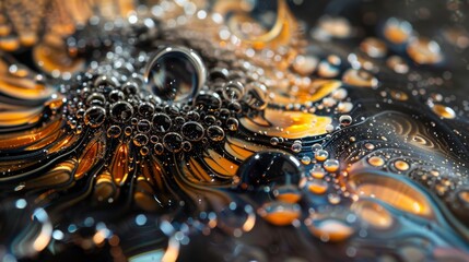 ferrofluid art, Liquids that react to magnetic fields without solidifying, 16:9