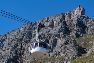 Seilbahn zum Tafelberg an der Südatlantikküste bei Kapstadt Südafrika