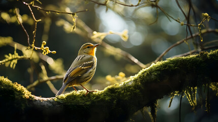 Harmonious Bird in Forest Canopy