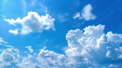 Naklejka na ściany i meble blue sky with cloud - generative ai