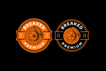 car disk brake logo design for automotive service, garage, parts and racing company business