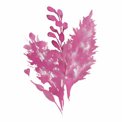 Watercolor bouquet of pink dried flowers. Ideal for wedding print designs, textiles, web designs, photo albums, scrapbooking and many other creative ideas.