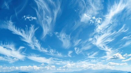 Fototapeta na wymiar blue sky with cloud - generative ai