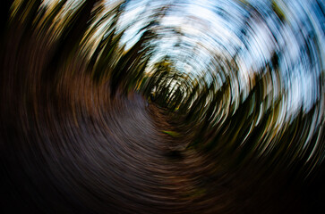 swirl lens effect of the park