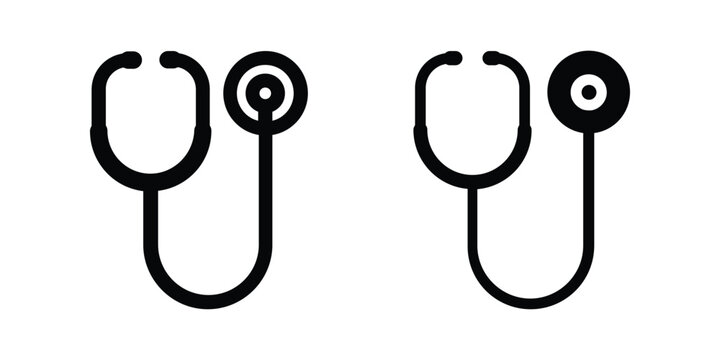 Stethoscope icon. flat illustration of vector icon