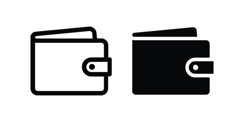 Wallet icon. flat illustration of vector icon