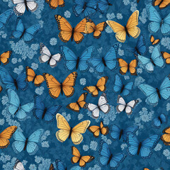 background with butterflies