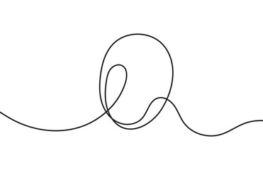 Greeting banner design with ester egg vector in simple linear style. Doodle Easter Eggs line art banner in scribble style hand drawn 11:11