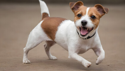 Brave Jack Russell Terrier in nature,Dog Photography