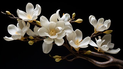Old fashioned chinese magnolia flower