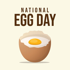 vector graphic of National Egg Day ideal for National Egg Day celebration.