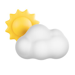 Clear weather 3d illustration