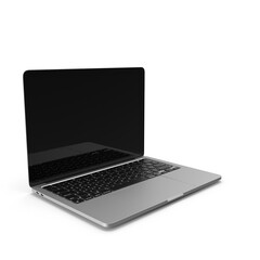 3d laptop on white background